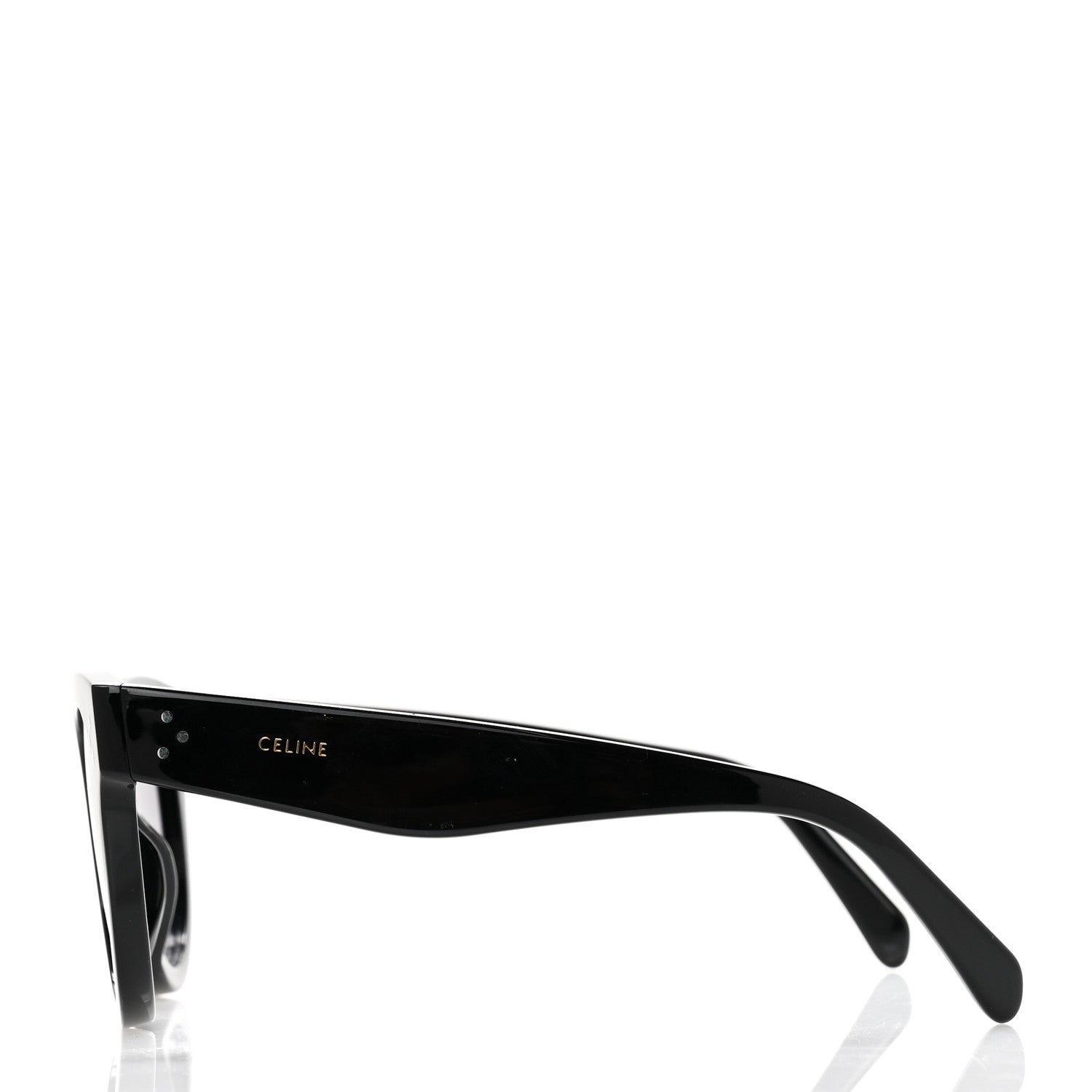 Celine Acetate Studded Mineral Round Sunglasses CL40031N Black 3 of 6