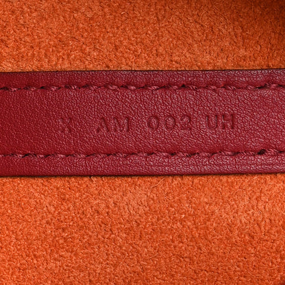 Hermes Taurillon Clemence Swift Eclat Picotin Lock 22 MM Orange Rouge Grenat 6 of 10