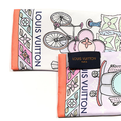 Louis Vuitton Silk Monogram Hide and Seek Bandeau Mauve 3 of 3