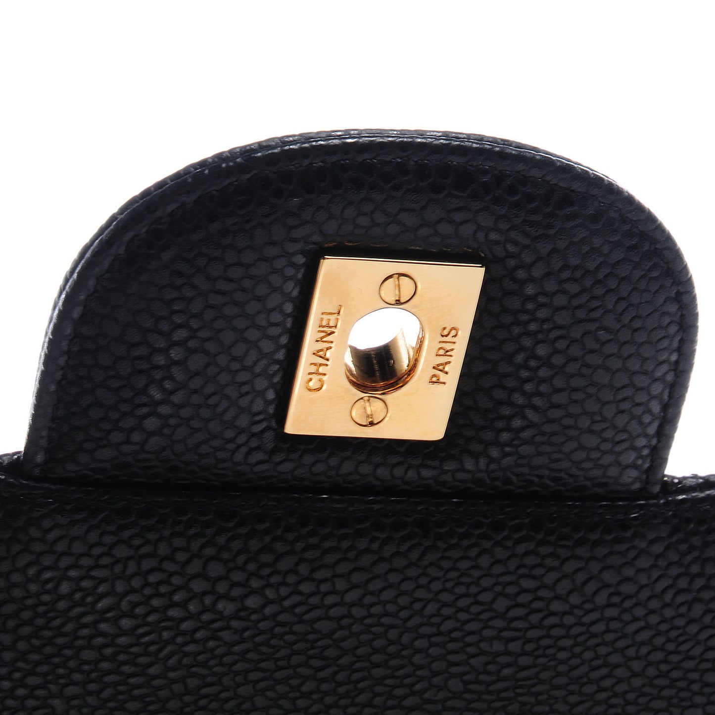 Caviar Jumbo Single Flap Black
