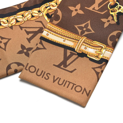 Louis Vuitton Silk Monogram Confidential Bandeau Brown 3 of 6