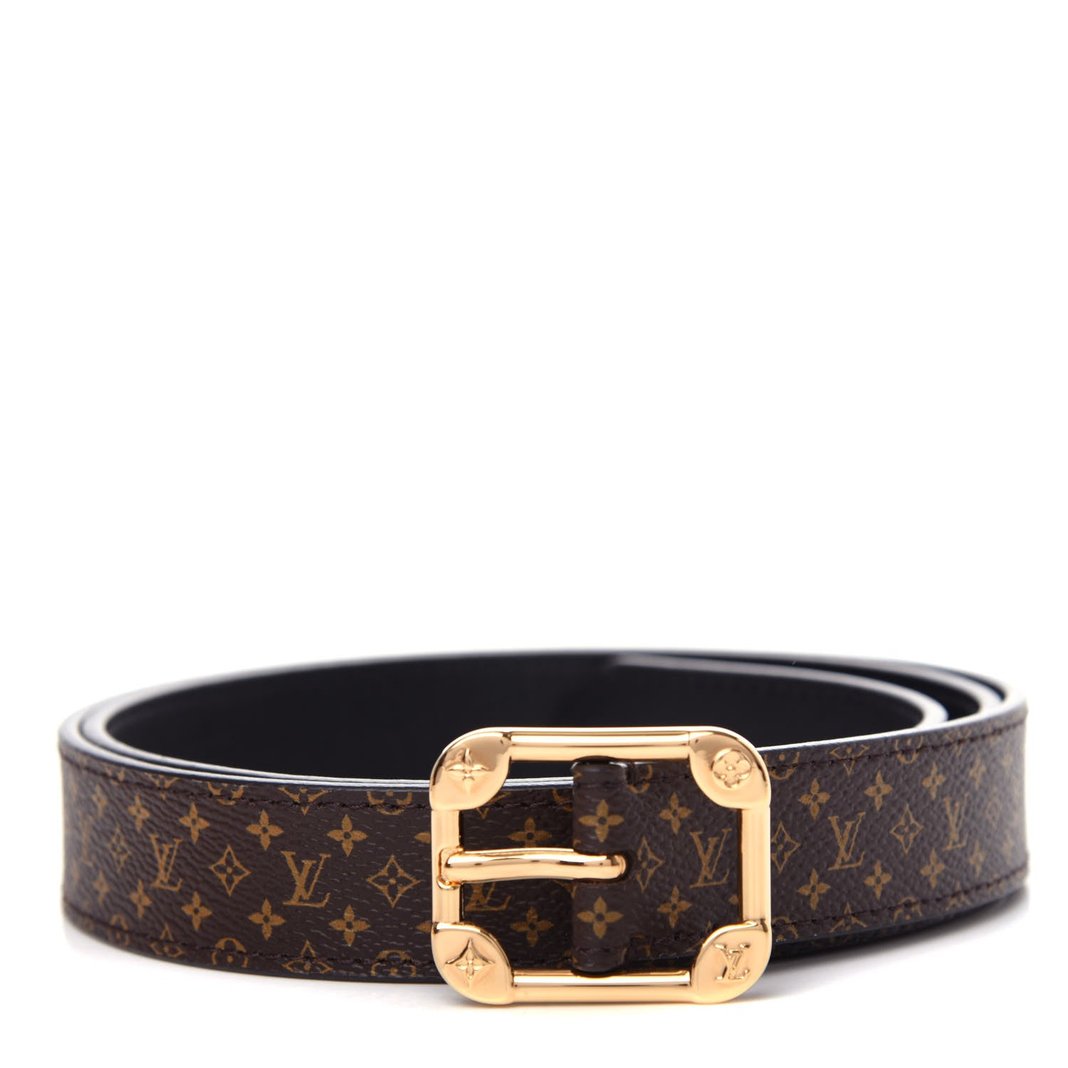 Louis Vuitton Monogram 25mm LV Malletier Belt 85 34 1 of 7