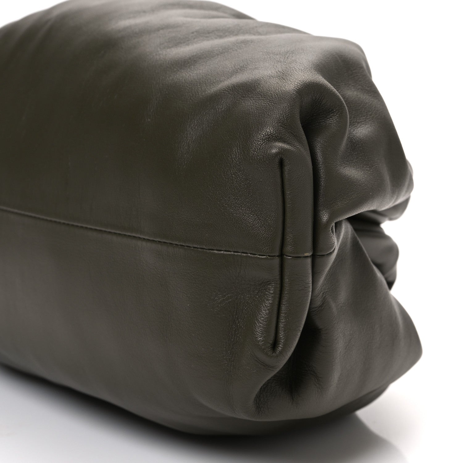 Bottega Veneta Smooth Butter Calf The Pouch Oversized Clutch Kaki Fondent 11 of 11