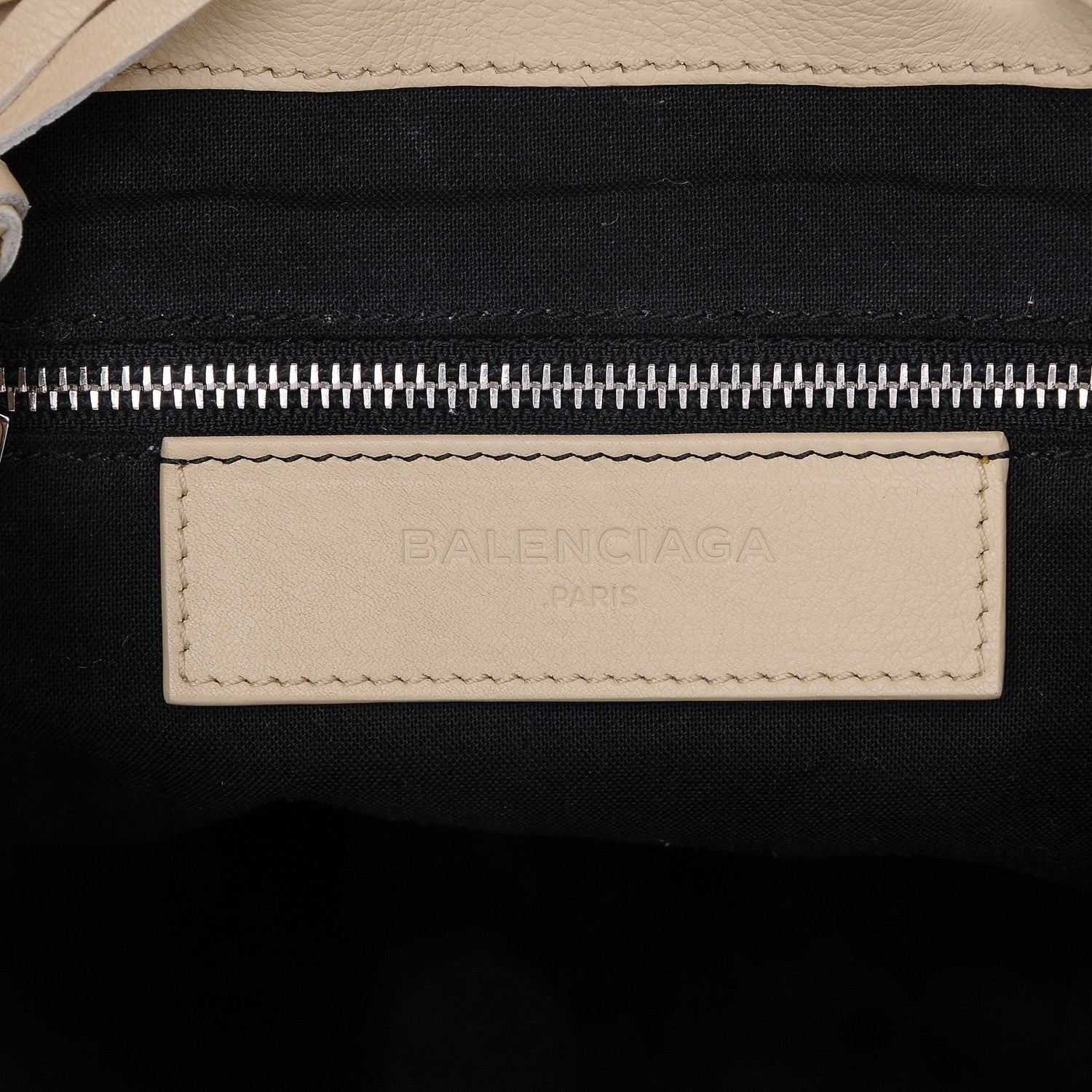 Balenciaga Veau Amp Plate Silver Hardware Traveler Backpack Beige Argile 6 of 7