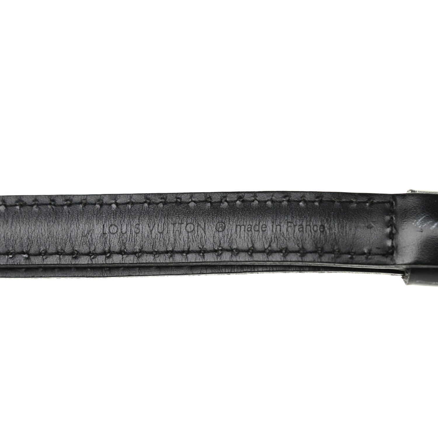 Louis Vuitton Calfskin 16mm Adjustable Shoulder Strap Black 3 of 14