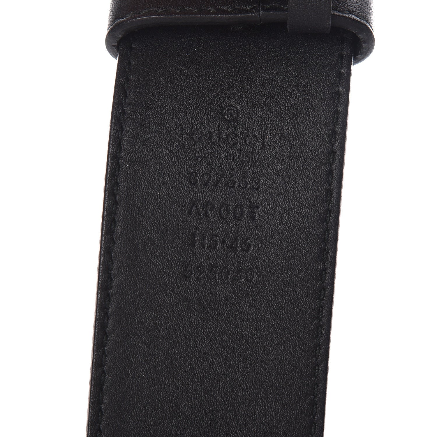 Gucci Moon Calfskin Double G 40mm Belt 115 46 Black 4 of 6