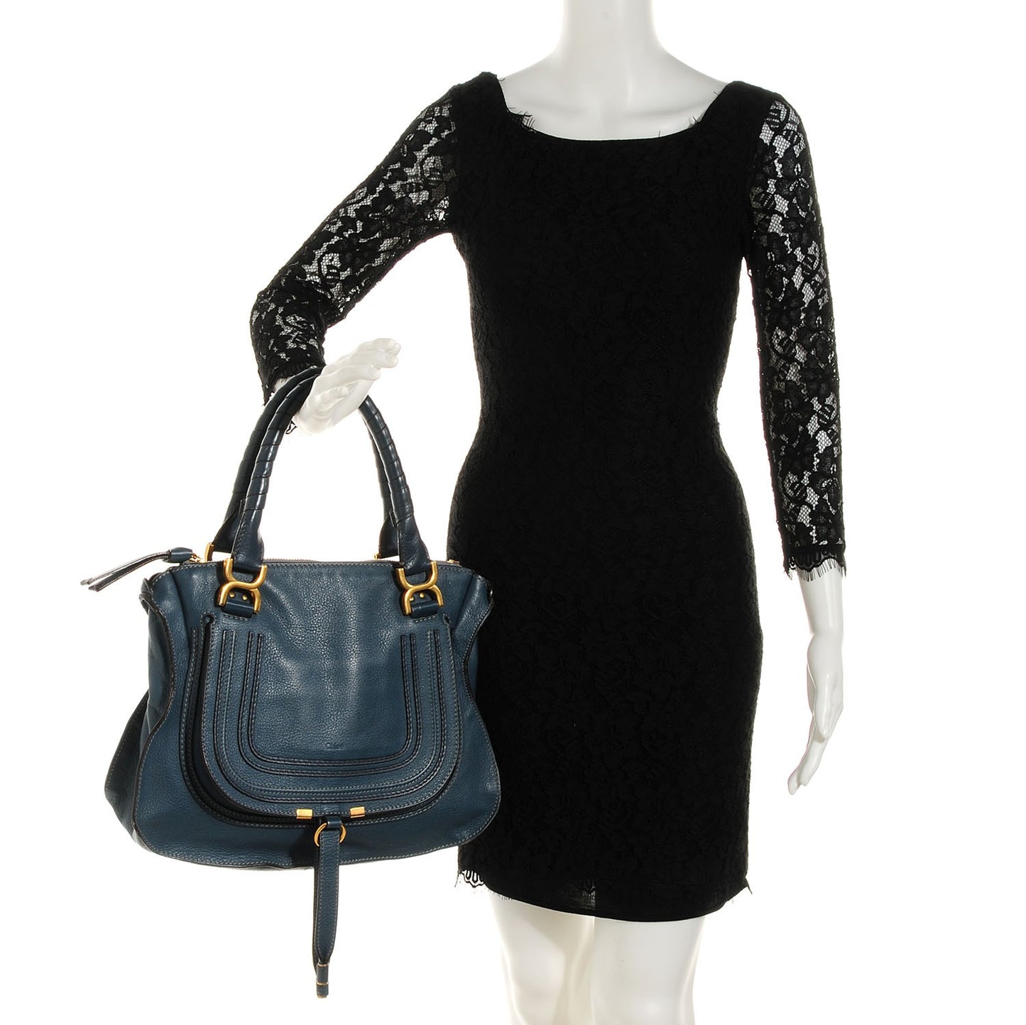 Calfskin Medium Marcie Satchel Overseas