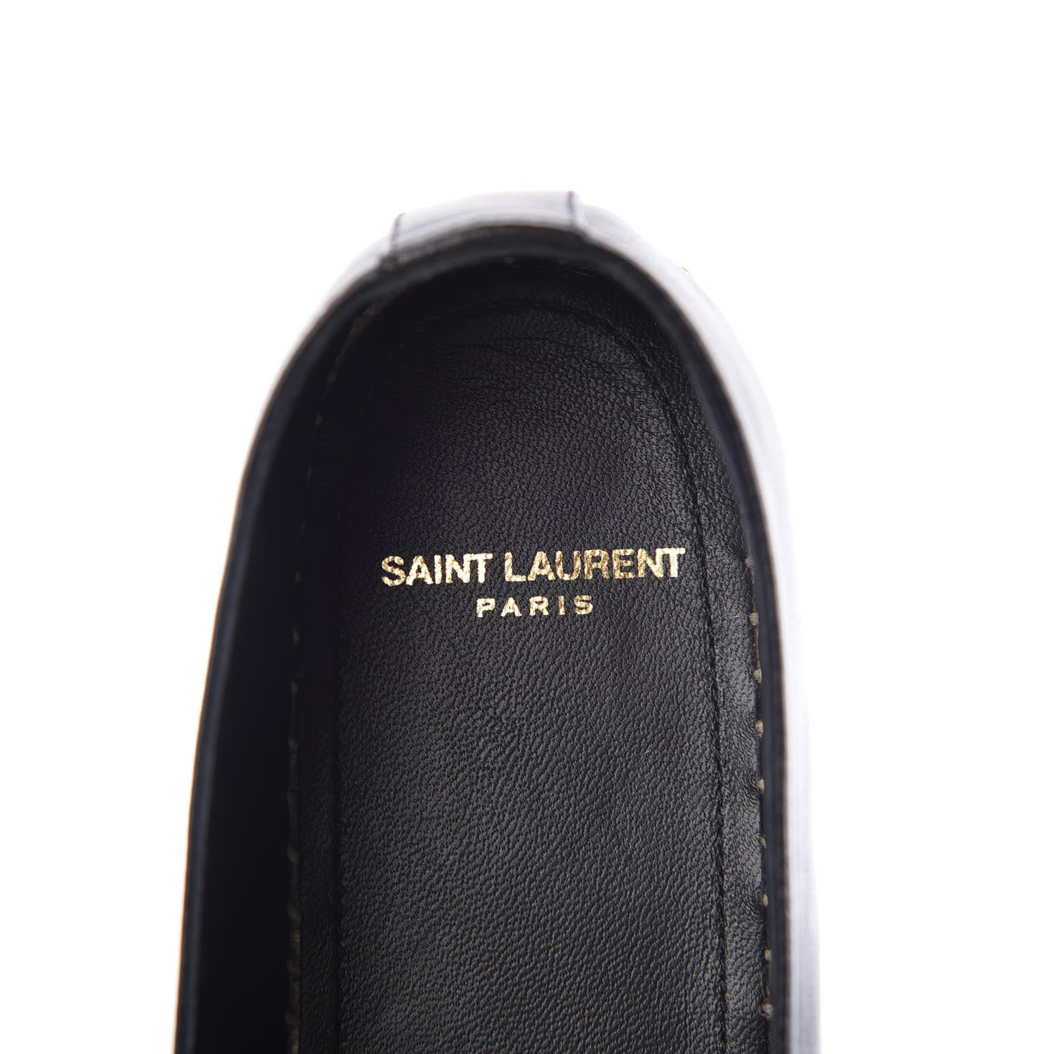 Saint Laurent Calfskin Monogram Espadrilles 39 Black 5 of 8