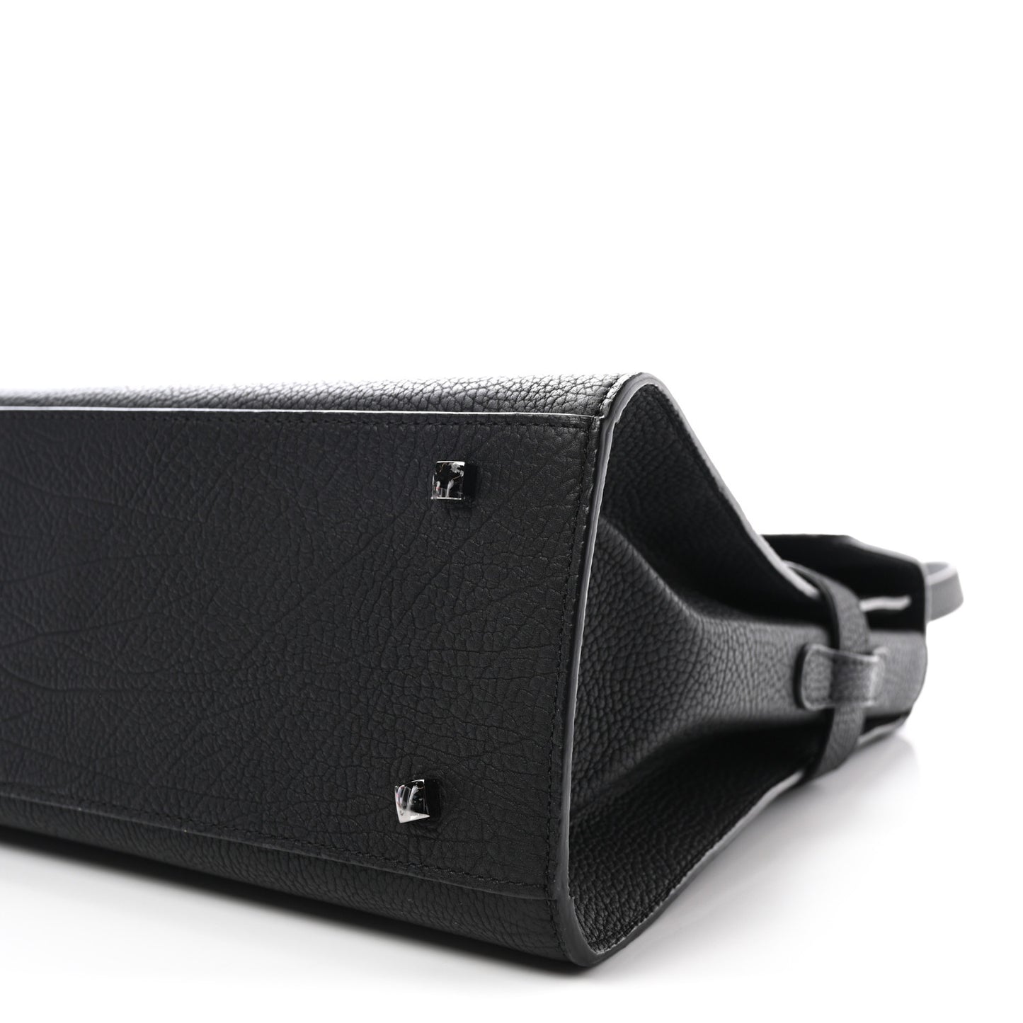 Crispy Calfskin GM Tempete Satchel Black