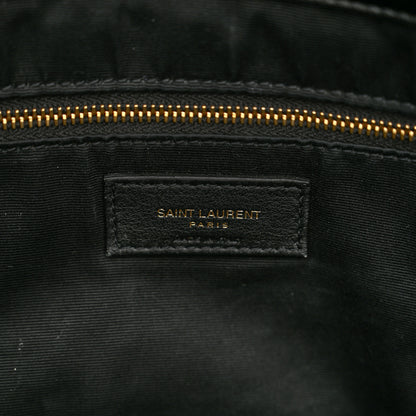 Saint Laurent Lambskin Quilted Maxi Icare Shopping Tote Black 7 of 11