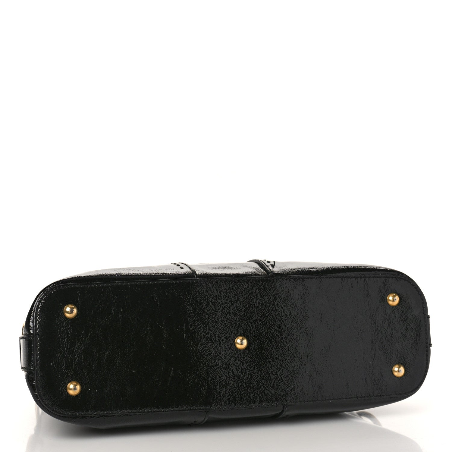 Saint Laurent Textured Patent Calfskin Medium Muse Black 4 of 8