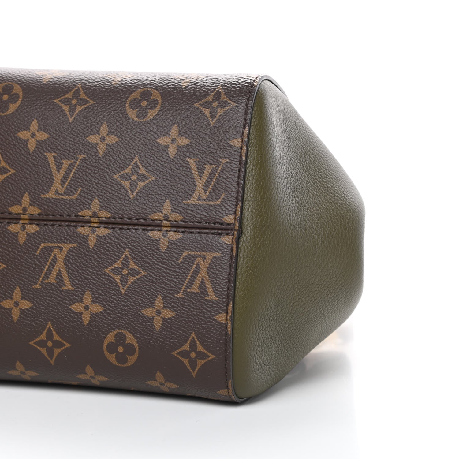 Louis Vuitton Calfskin Monogram Fold Tote PM Cream Khaki Black 10 of 10