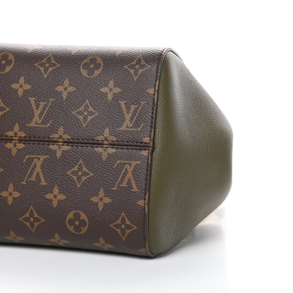 Louis Vuitton Calfskin Monogram Fold Tote PM Cream Khaki Black 10 of 10