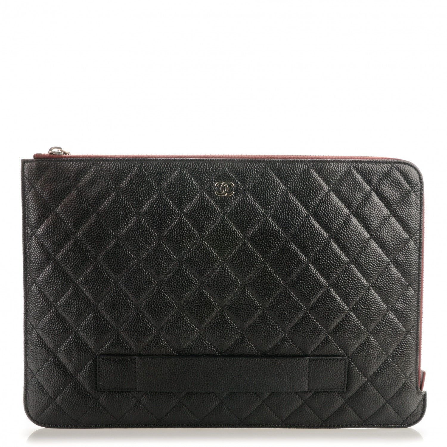 Chanel Caviar Quilted Large Slide Pouch Black 1 of 7