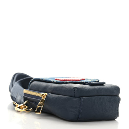 Louis Vuitton X NIGO Denim Monogram Flat Double Phone Pouch 3 of 7