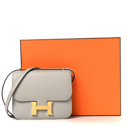 Hermes Epsom Constance 18 Bleu Glacier 11 of 11