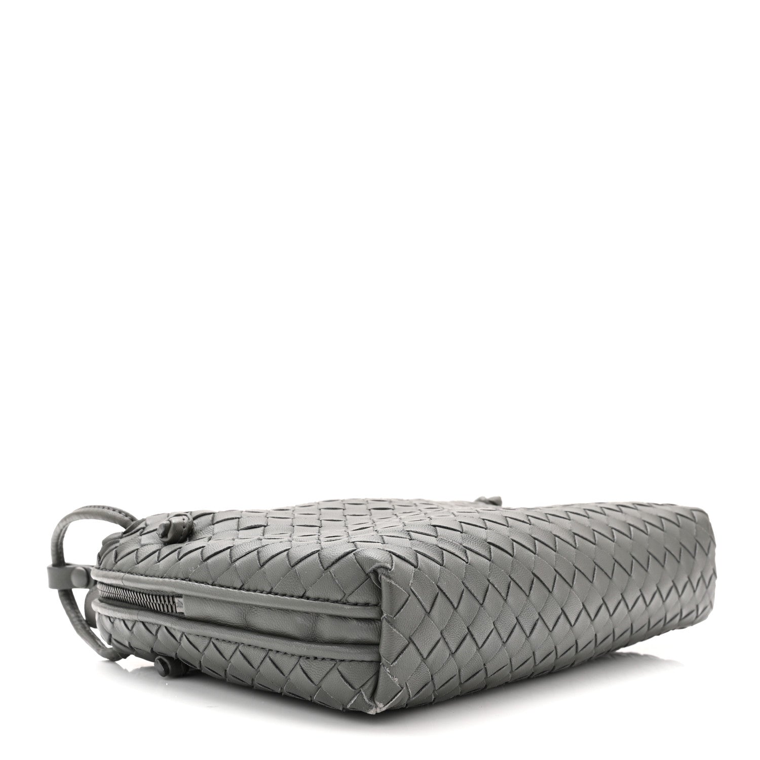 Bottega Veneta Nappa Intrecciato Nodini Crossbody Messenger New Light Grey 5 of 11