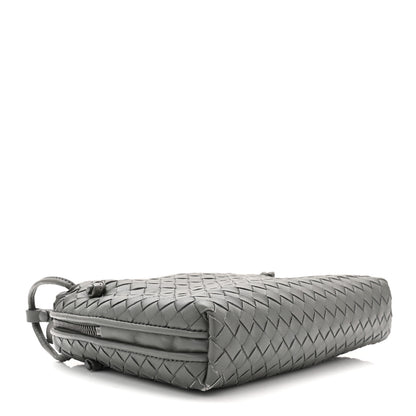Bottega Veneta Nappa Intrecciato Nodini Crossbody Messenger New Light Grey 5 of 11