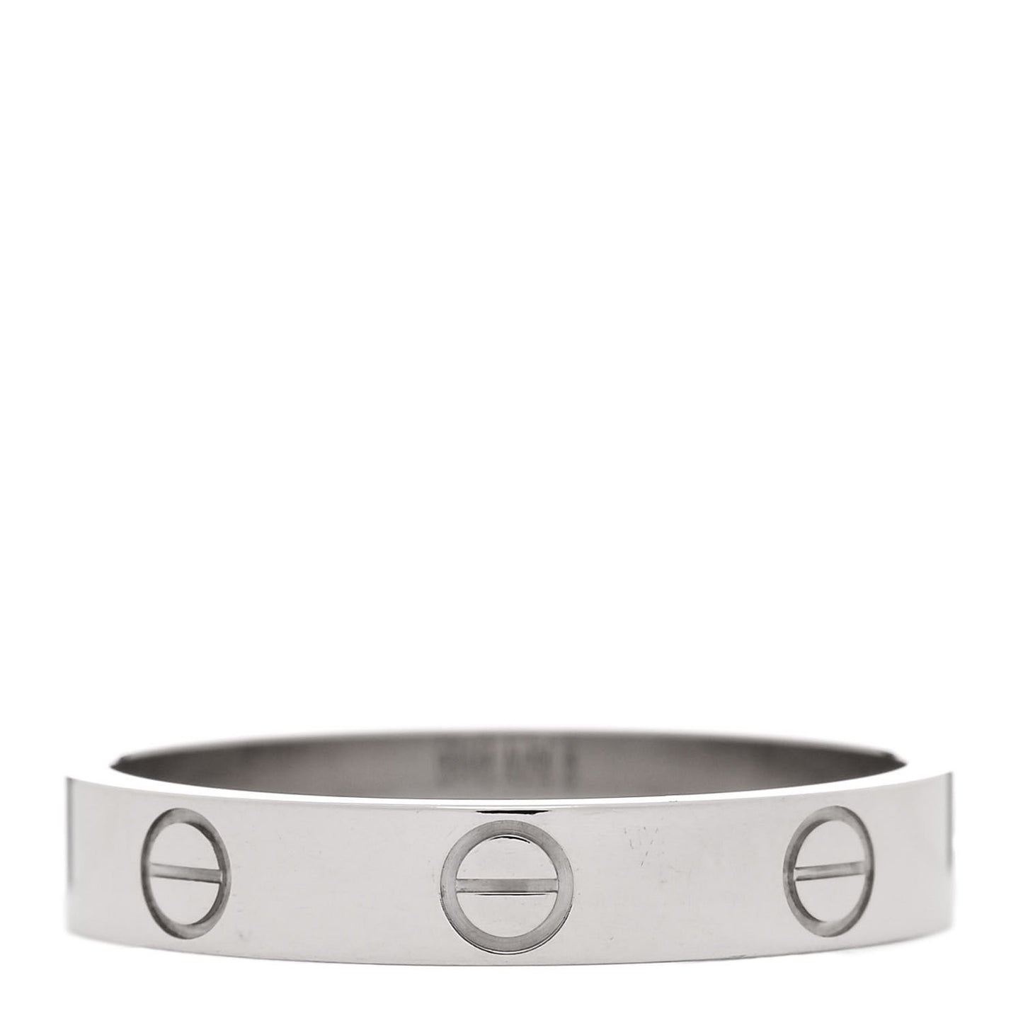 18K White Gold 3.5mm LOVE Wedding Band Ring 57 8