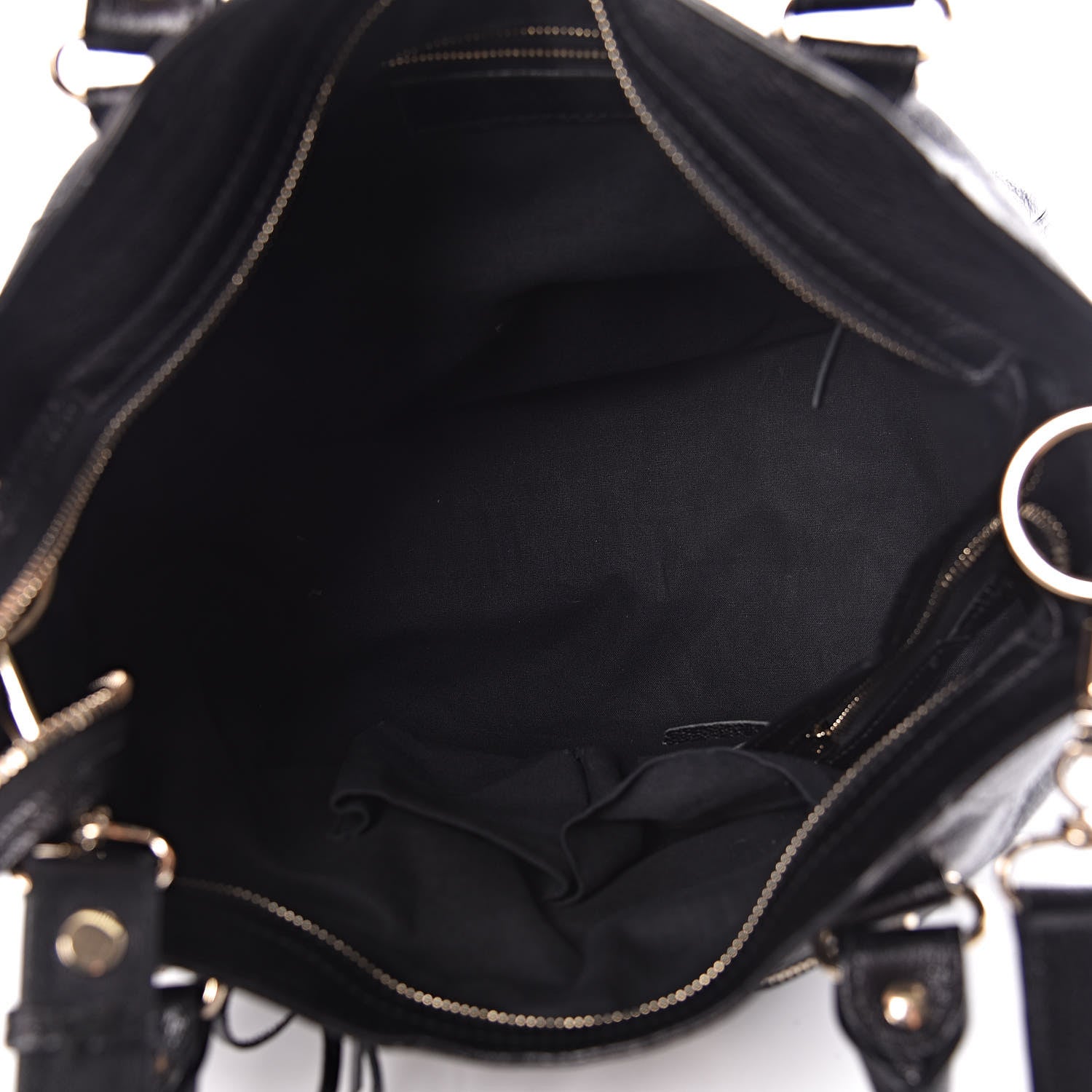 Balenciaga Chevre Gold Metallic Edge Hardware Velo Black 5 of 11