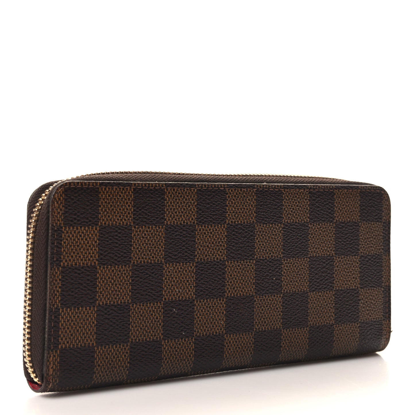 Damier Ebene Clemence Wallet Cherry