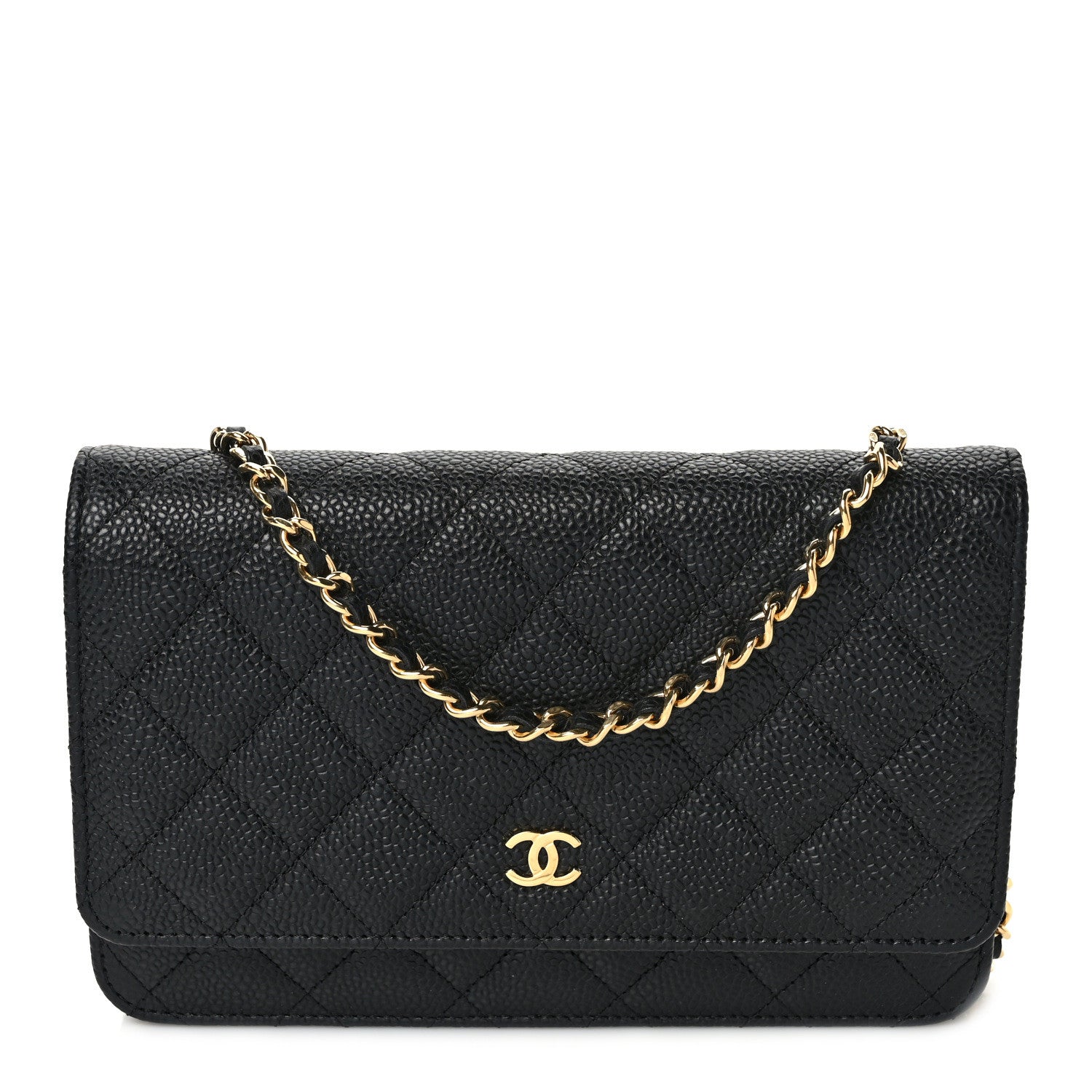 Chanel Caviar Quilted Wallet on Chain WOC Black 1 of 9