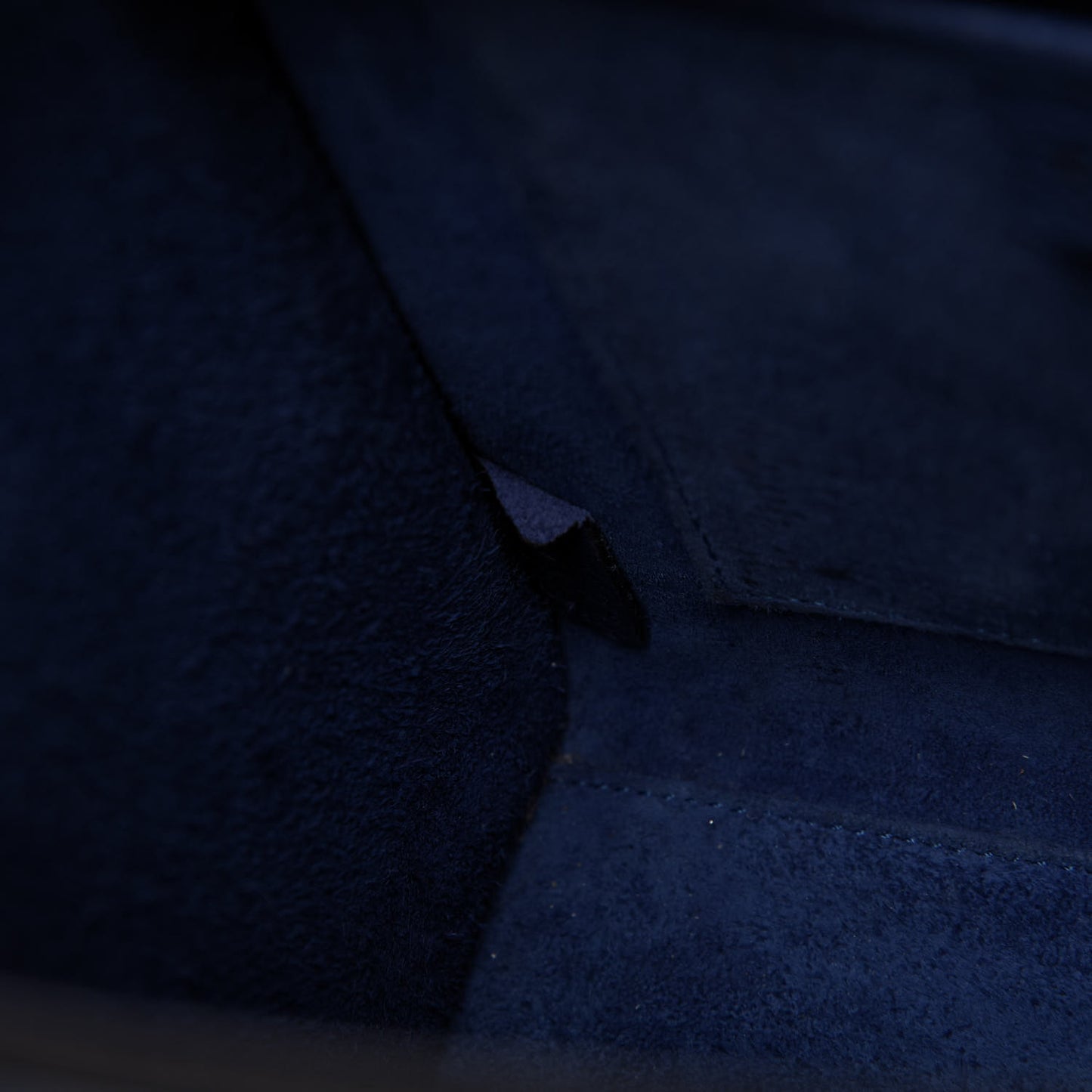Drummed Calfskin Nano Luggage Indigo