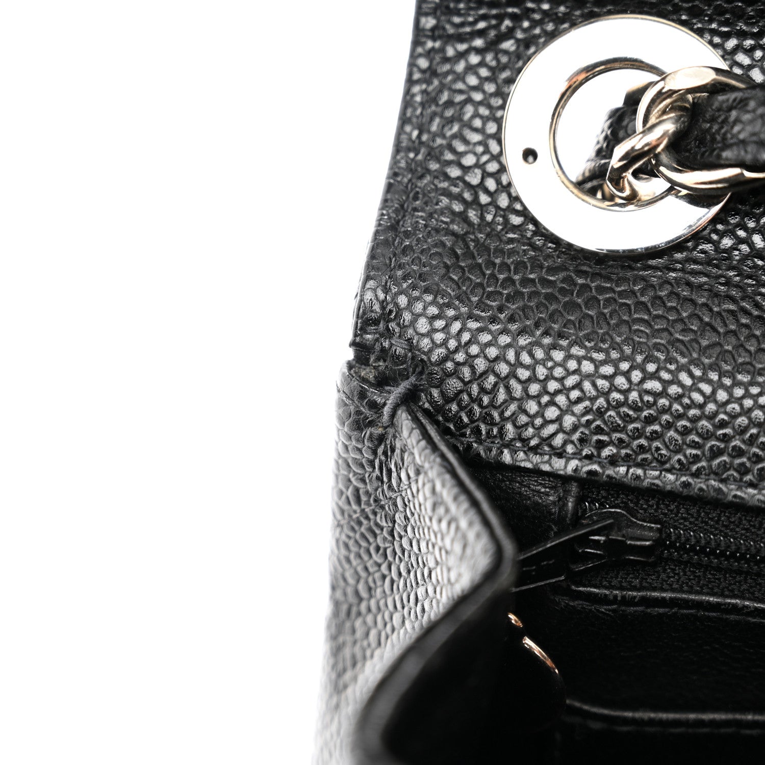 Chanel Caviar Jumbo Single Flap Black 12 of 15