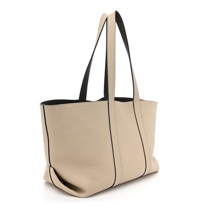 Moynat Taurillon Gex Calfskin Duo Reversible Tote Greige Zinc 4 of 11