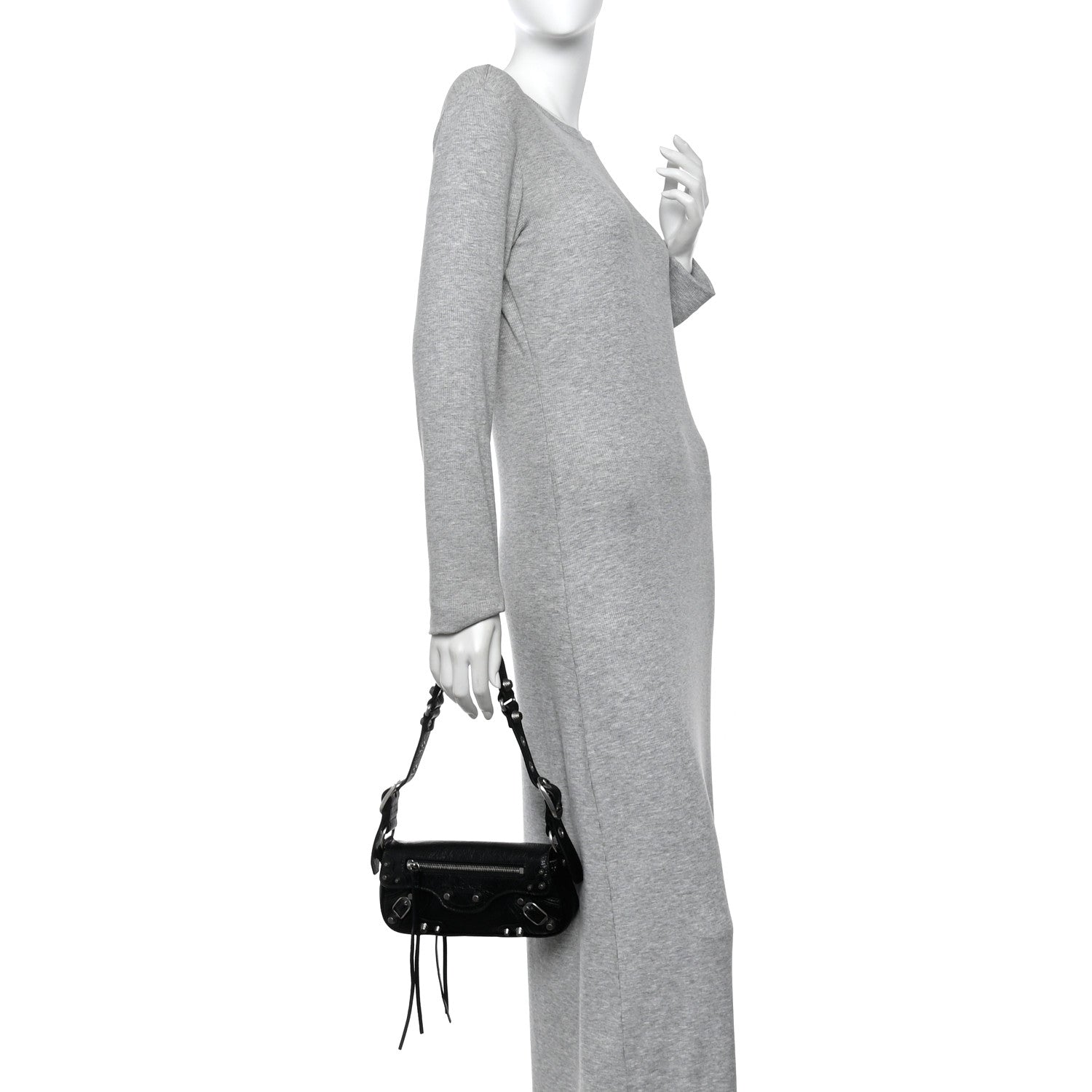 Balenciaga Agneau Arena Le Cagole Sling Bag XS Black 2 of 11
