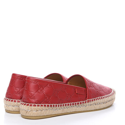 Gucci Guccissima Signature Espadrilles 38.5 Hibiscus Red 4 of 12