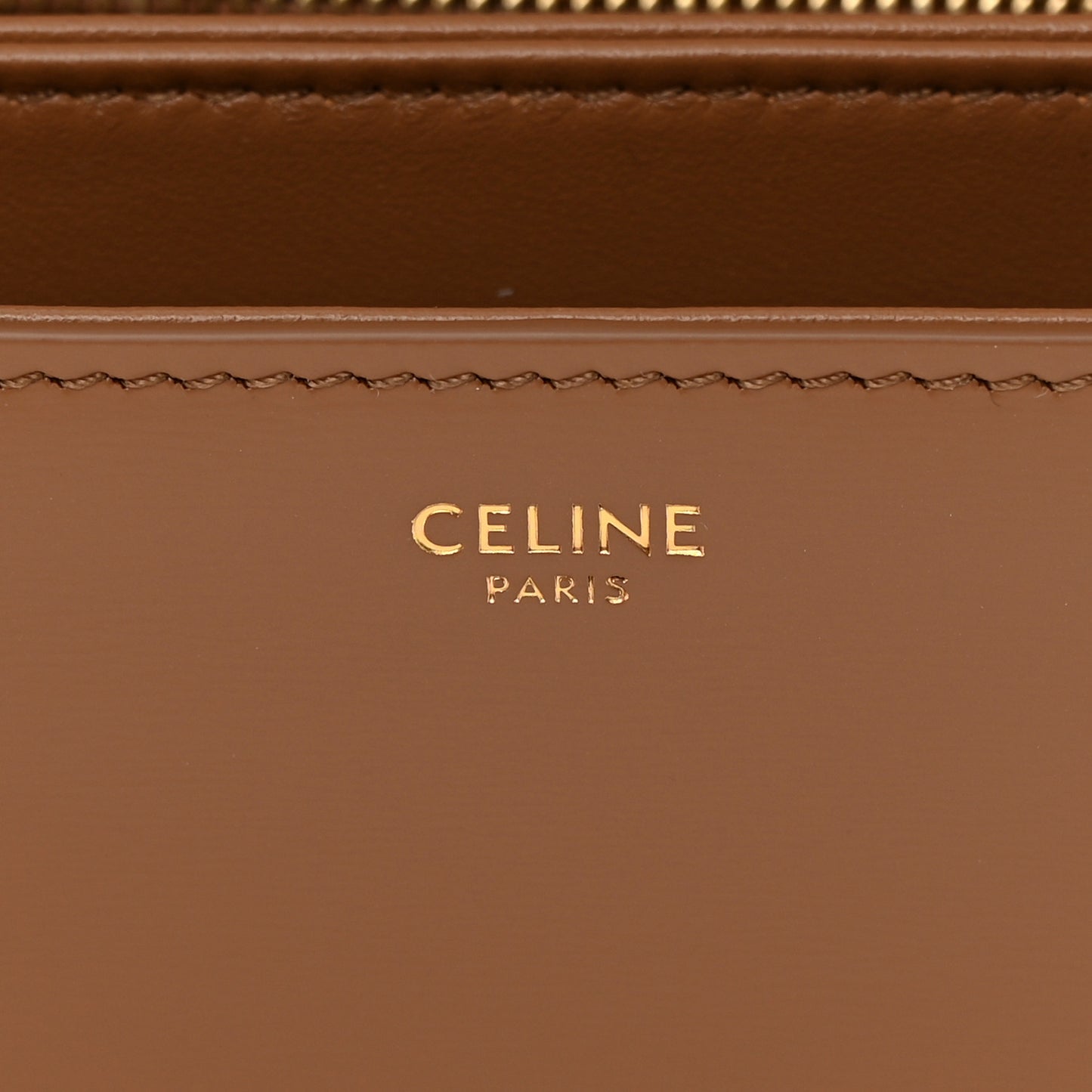 Shiny Calfskin Medium Triomphe Bronze