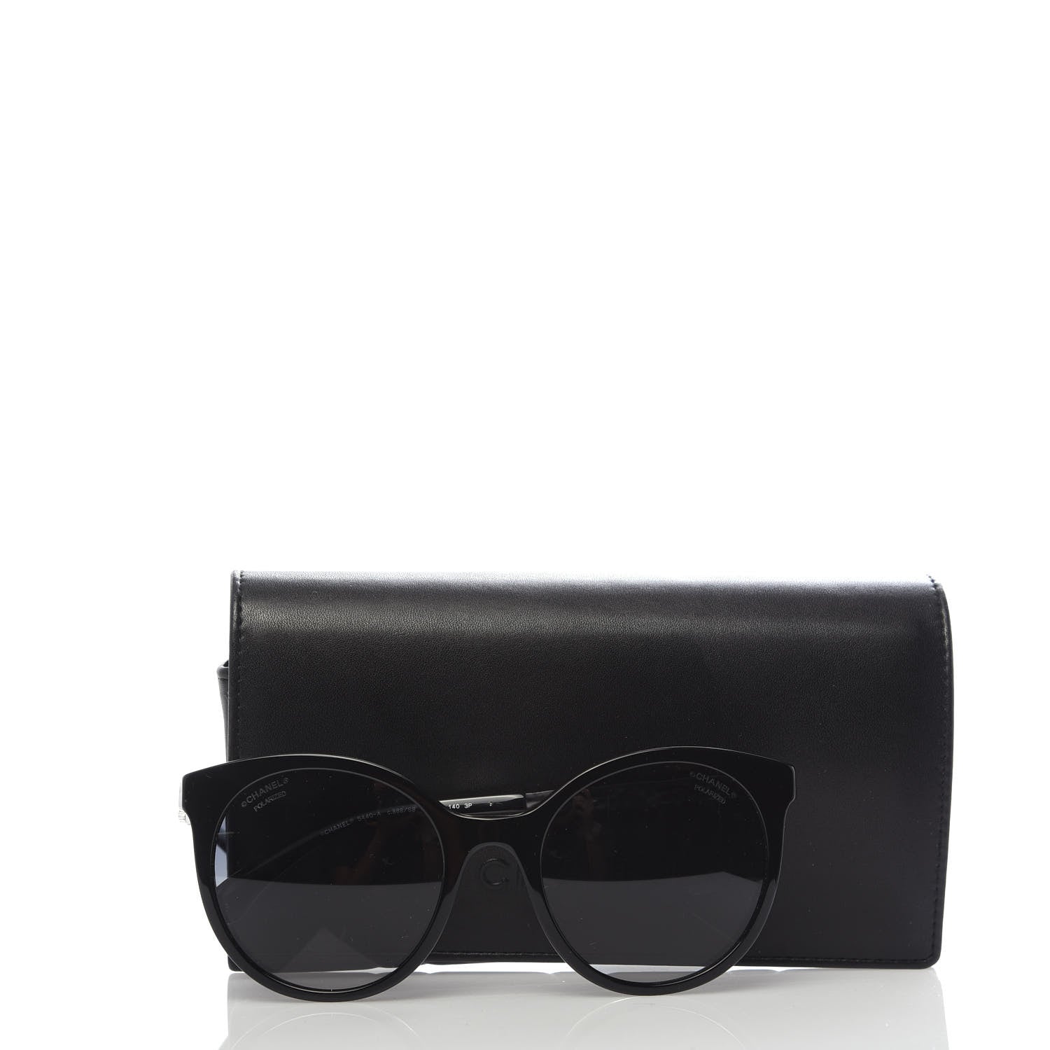 Chanel Acetate Metal Polarized Pantos Sunglasses 5440-A Black 8 of 8
