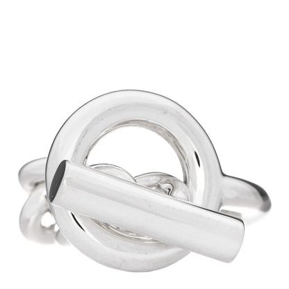 Hermes Sterling Silver GM Croisette Ring 52 6 1 of 7