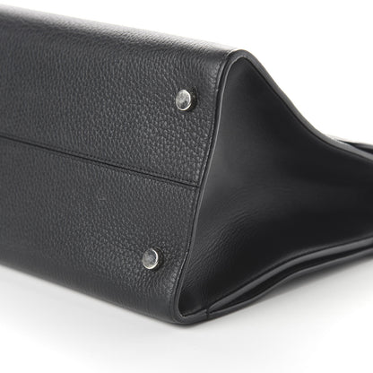 Christian Dior Grained Calfskin Large Diorever Flap Black 7 of 9