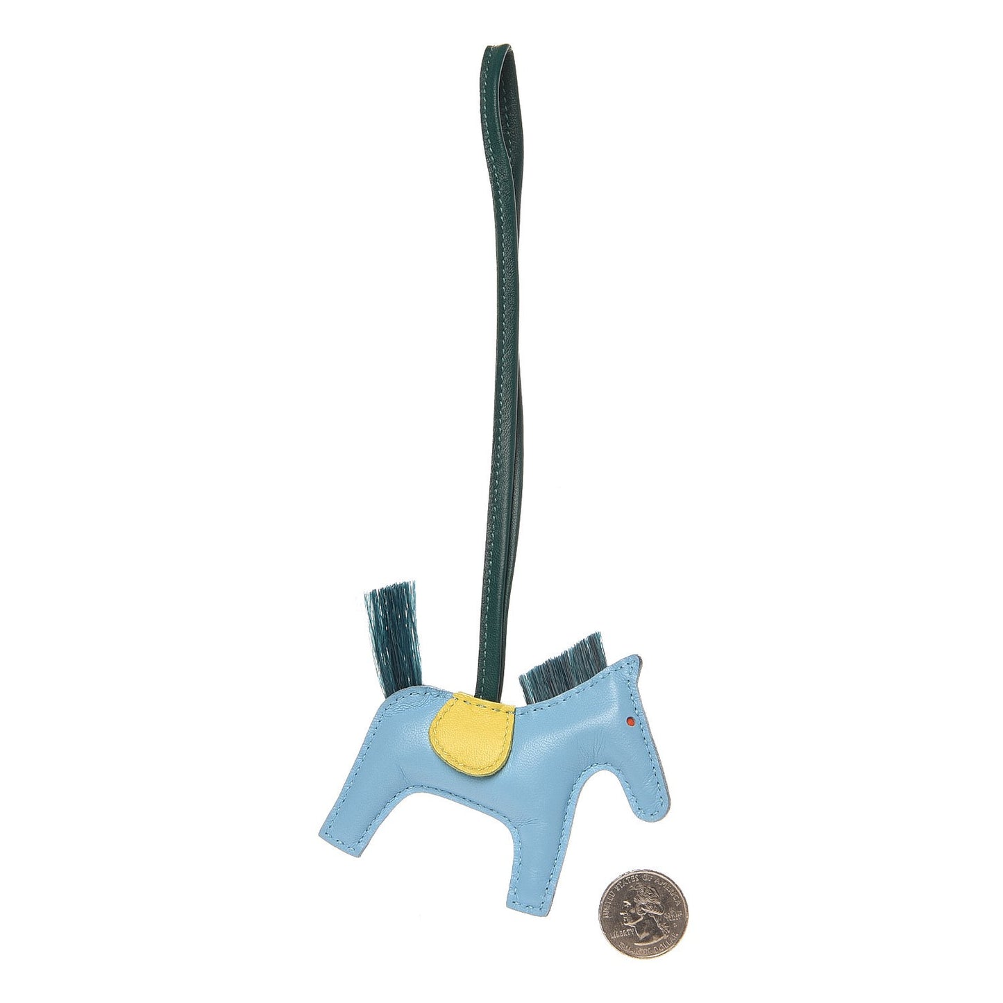 Milo Lambskin Horsehair Grigri Rodeo Horse Bag Charm PM Celeste Lime Malachite Orange Poppy Vert Fonce