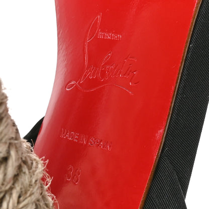 Christian Louboutin Gabardine Mariza Du Desert 130 Sandals 38 Black 7 of 7