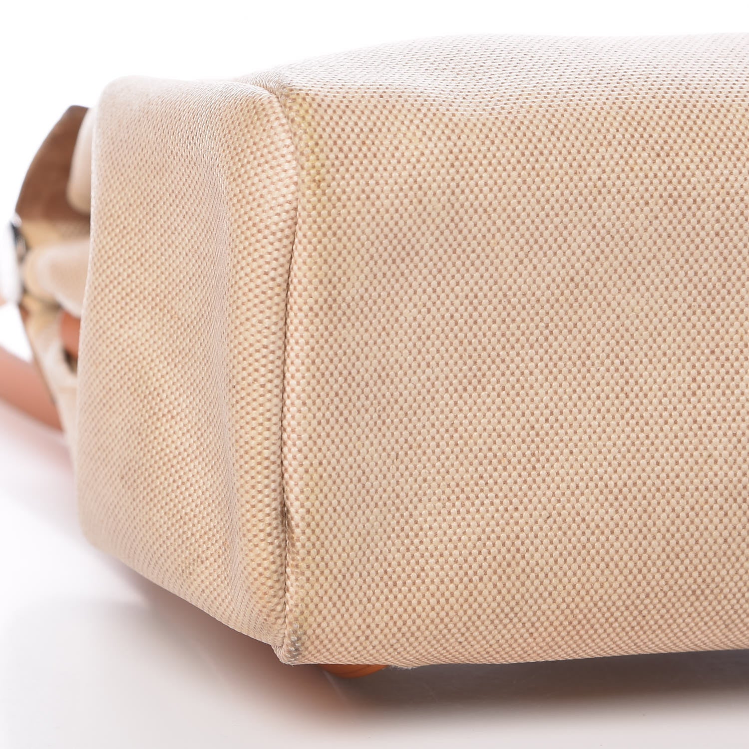 Hermes Toile Vache Calfskin Herbag 30 PM Backpack Natural 12 of 13