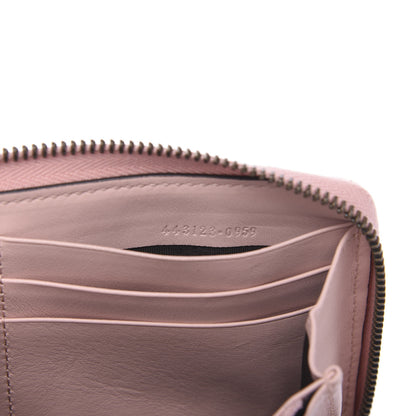 Gucci Calfskin Matelasse GG Marmont Zip Around Wallet Perfect Pink 8 of 9