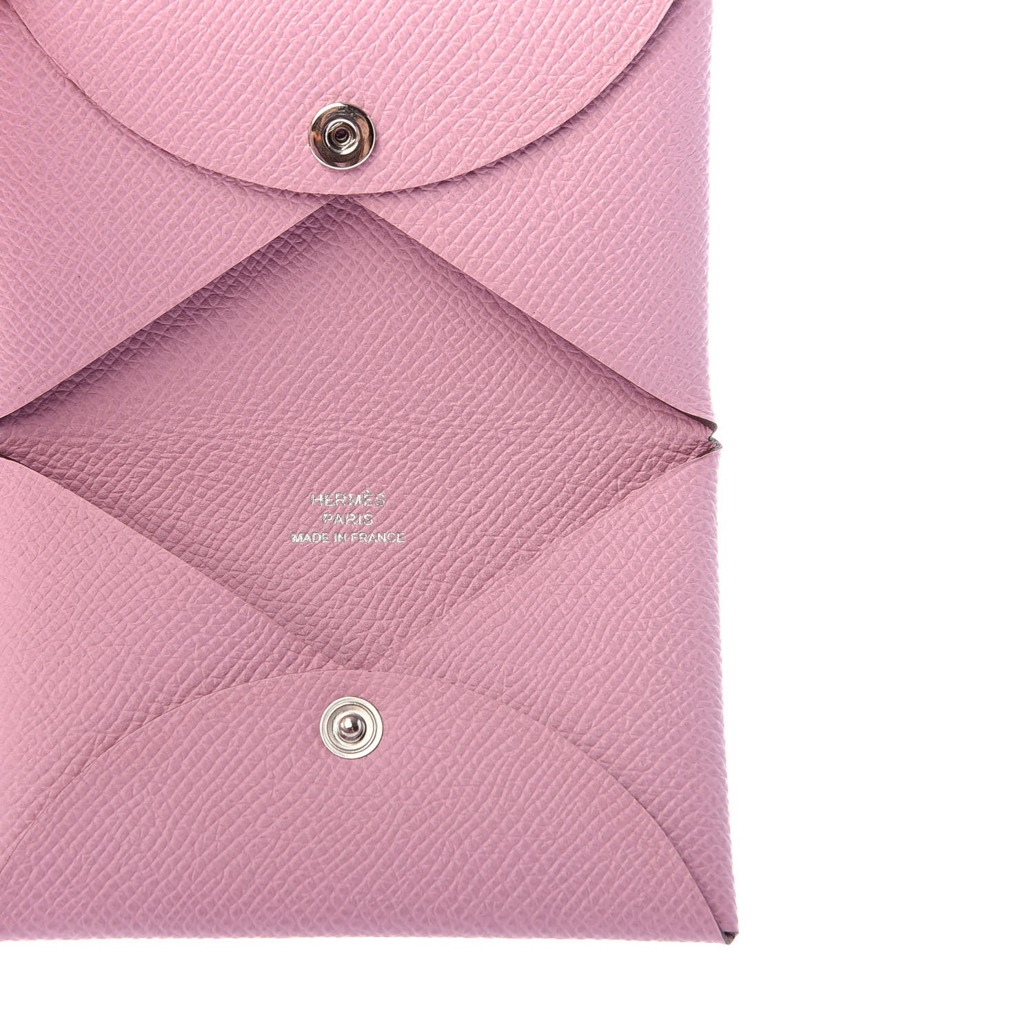 Hermes Epsom Calvi Card Case Mauve Sylvestre 5 of 6