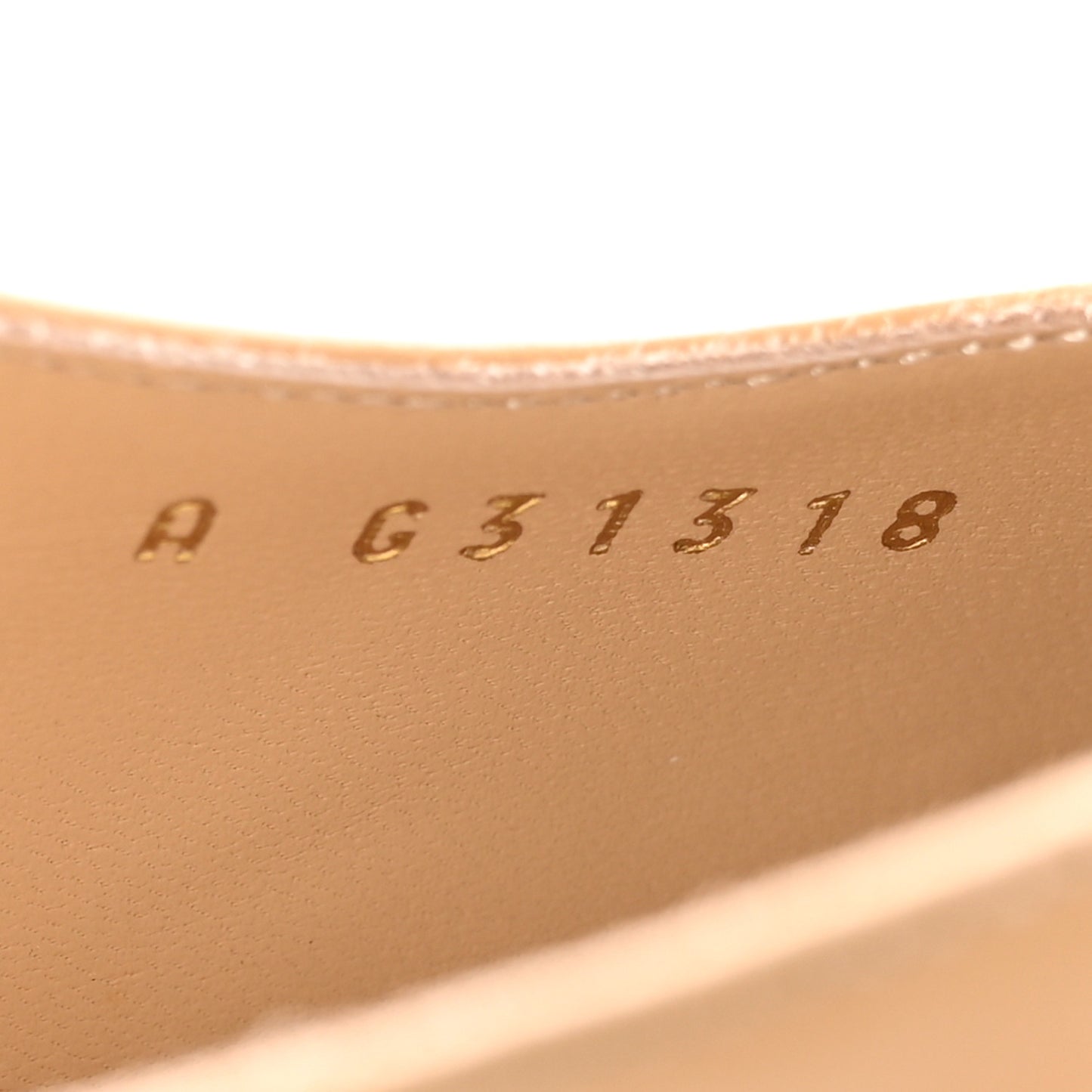 Goatskin Grosgrain Cap Toe CC Slingback Pumps 38.5 Beige Black