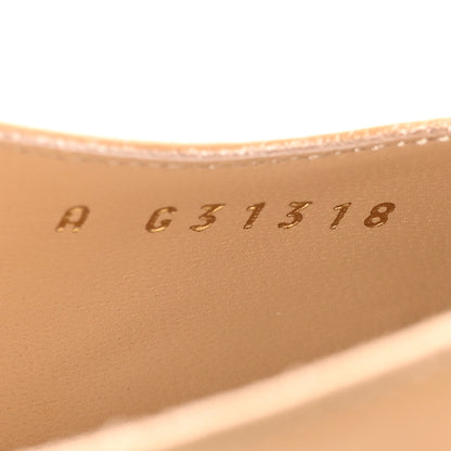 Chanel Goatskin Grosgrain Cap Toe CC Slingback Pumps 38.5 Beige Black 8 of 10