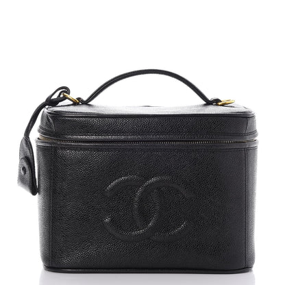 Chanel Caviar Vanity Cosmetic Case Black 1 of 7