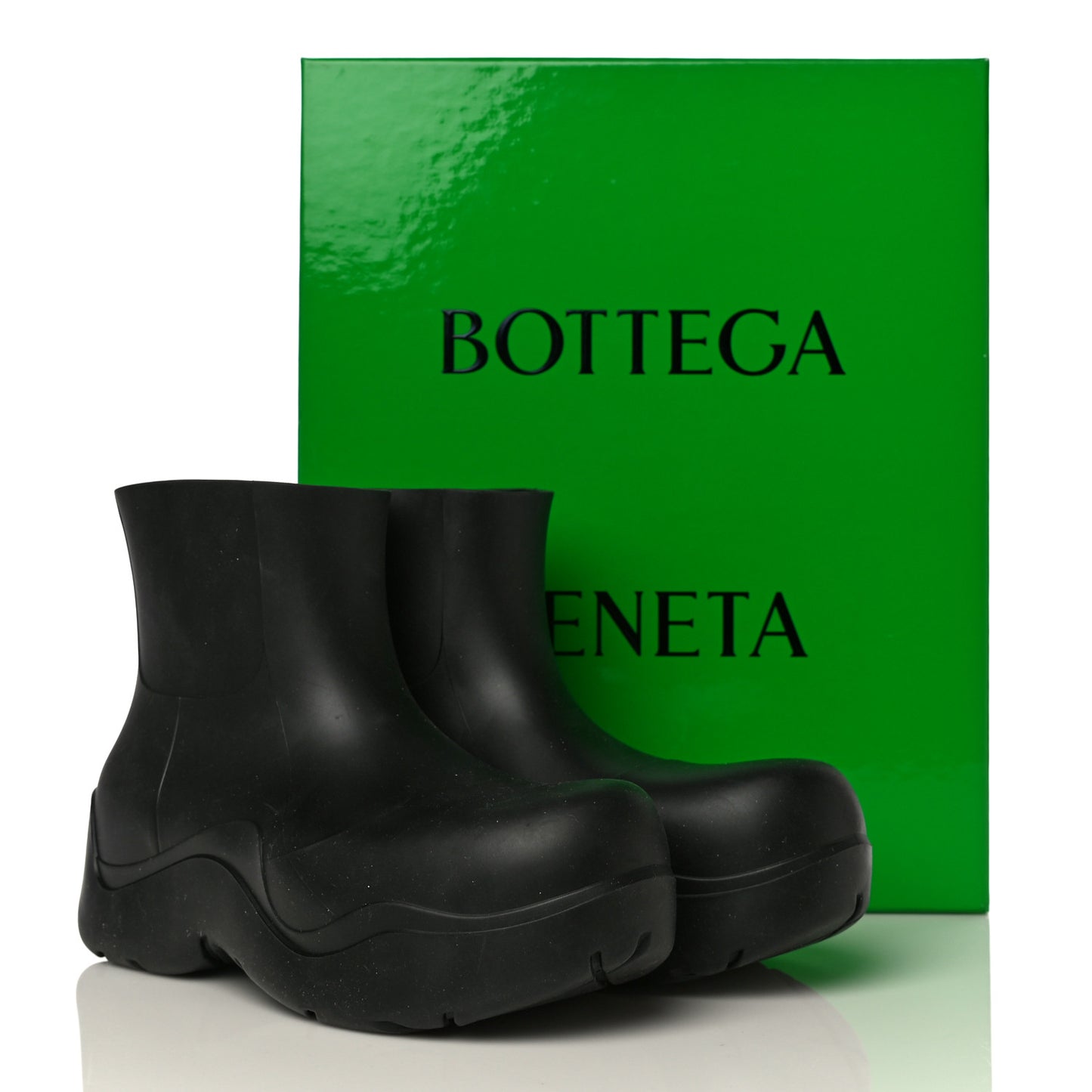 Rubber Puddle Ankle Boots 38 Black