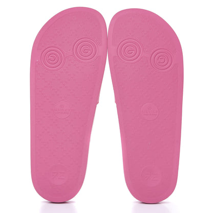 Gucci Rubber Logo Stamped Mens Slide Sandals 10 Fuchsia 6 of 8