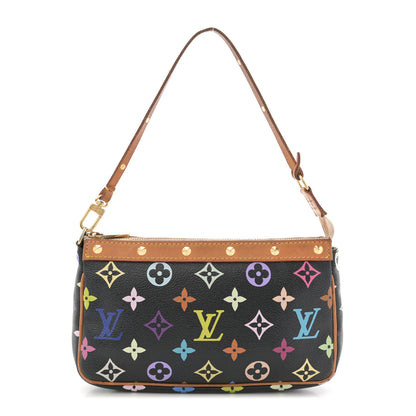 Louis Vuitton Monogram Multicolor Pochette Accessories Black 1 of 12