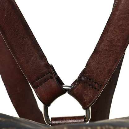 Prada Tessuto Tiger Print Cinch Backpack Brown 13 of 15