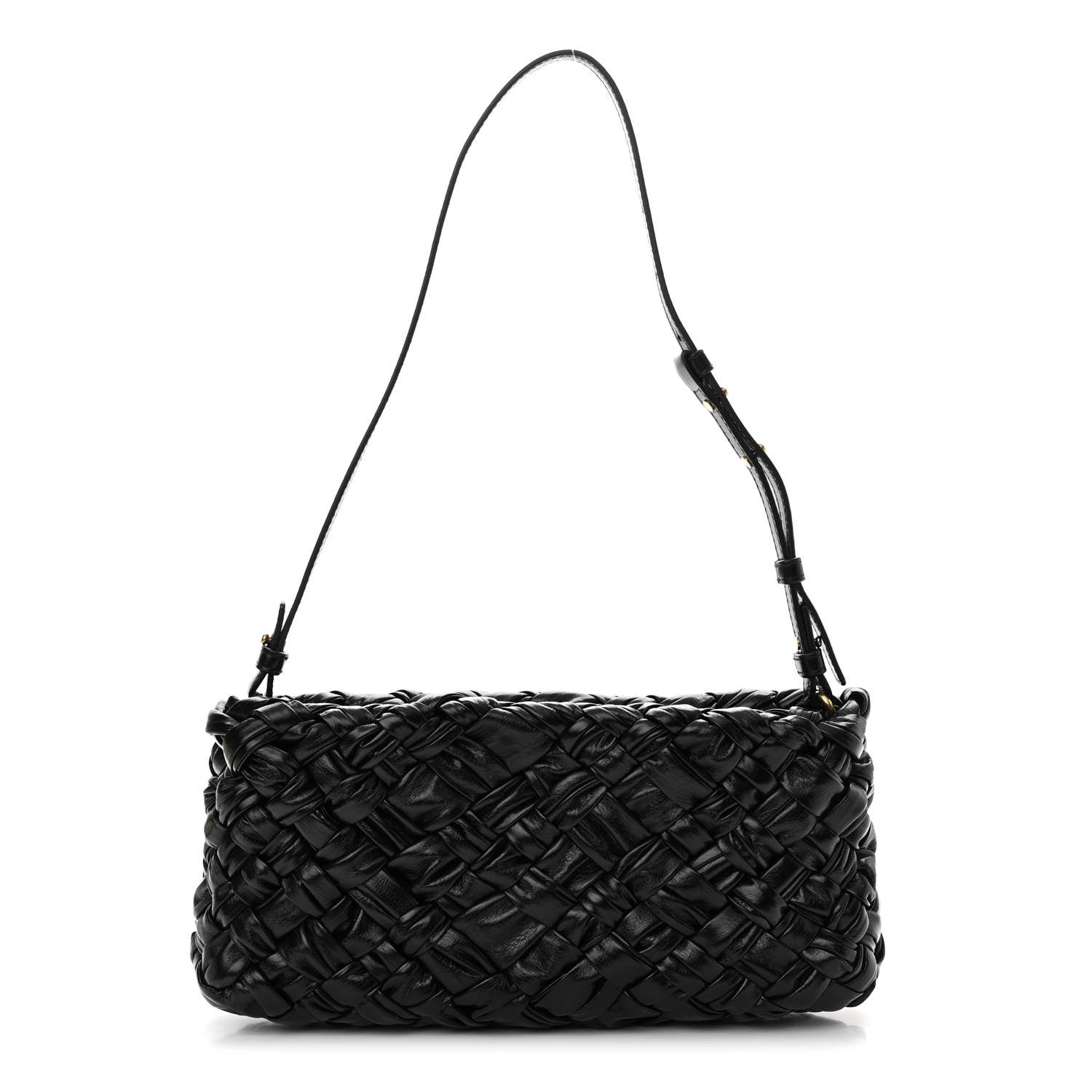 Bottega Veneta Calfskin Intrecciato Kalimero Cha-Cha Clutch Black 1 of 10