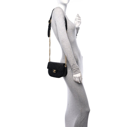 Chanel Calfskin Quilted Moon Messenger Black 2 of 11