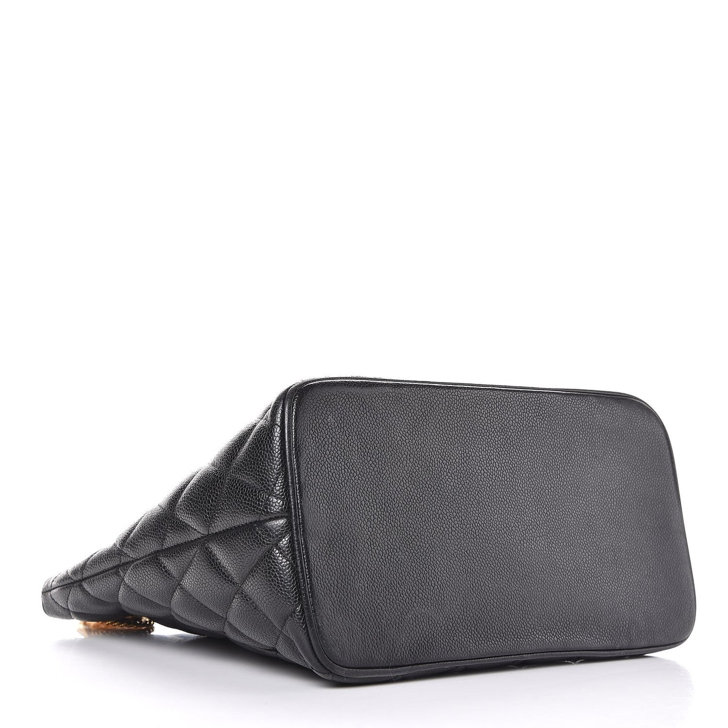 Caviar Quilted Medallion Tote Black